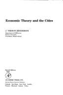 Tapa de Economic theory and the cities