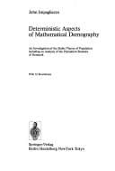 Tapa de Deterministic aspects in mathematical demography