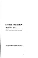 Tapa de Clarice Lispector