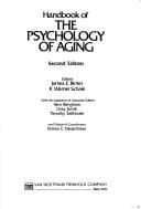 Tapa de Handbook of the psychology of aging
