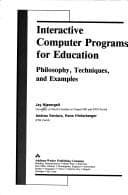 Tapa de Interactive computer programs for education