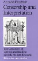 Tapa de Censorship and interpretation