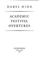Tapa de Academic festival overtures