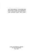 Tapa de An editorial handbook for William Faulkner's The sound and the fury