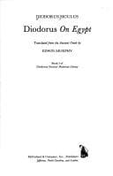 Tapa de Diodorus "On Egypt"