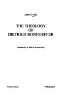 Tapa de The theology of Dietrich Bonhoeffer