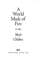 Tapa de A world made of fire