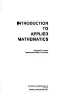 Tapa de Introduction to applied mathematics