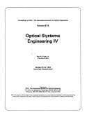 Tapa de Optical systems engineering IV