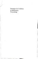 Tapa de Strategies for creditors in bankruptcy proceedings