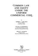 Tapa de Common law and equity under the Uniform commercial code