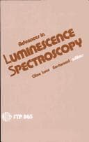 Tapa de Advances in luminescence spectroscopy