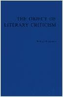 Tapa de The object of literary criticism