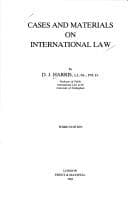 Tapa de Cases and materials on international law