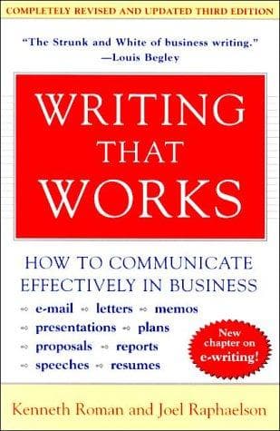 Tapa de Writing that works