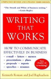 Tapa de Writing that works