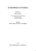 Tapa de Ethiopian studies