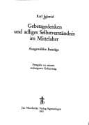 Tapa de Gebetsgedenken und adliges Selbstverständnis im Mittelalter