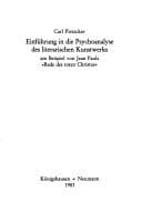 Tapa de Einführung in die Psychoanalyse des literarischen Kunstwerks