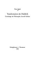 Tapa de Transformation der Dialektik