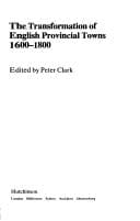 Tapa de Transformation of English Provincial Towns 1600-1800