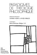 Tapa de Paradigmes de théologie philosophique