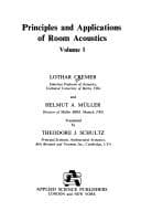 Tapa de Principles and applications of room acoustics