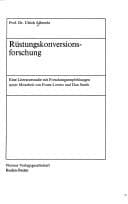 Tapa de Rüstungskonversionsforschung