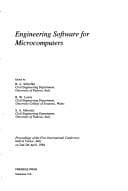 Tapa de Engineering software for microcomputers