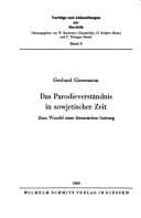 Tapa de Das Parodieverständnis in sowjetischer Zeit