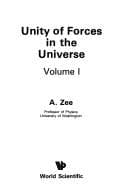 Tapa de Unity of forces in the universe