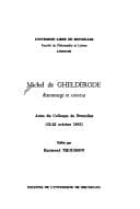 Tapa de Michel de Ghelderode, dramaturge et conteur
