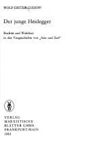 Tapa de Der junge Heidegger