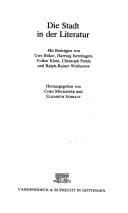 Tapa de Die Stadt in der Literatur