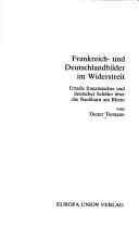 Tapa de Frankreich- und Deutschlandbilder im Widerstreit