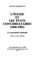 Tapa de L' Eglise et les Etats concordataires (1846-1981)