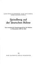 Tapa de Strindberg auf der deutschen Bühne