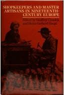 Tapa de Shopkeepers and master artisans in nineteenth-century Europe