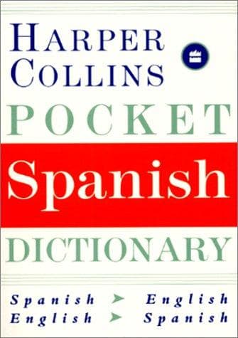 Tapa de Harper Collins Spanish Pocket Dictionary