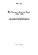 Tapa de Die Vertrauenskrise der Justiz, 1926-1928