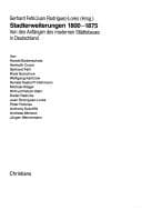 Tapa de Stadterweiterungen 1800-1875: Von den Anfängen des modernen Städtebaues in Deutschland (Stadt, Planung, Geschichte) (German Edition)
