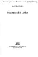 Tapa de Meditation bei Luther