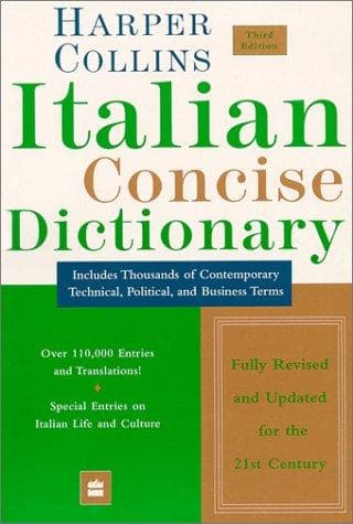 Tapa de Collins Italian Concise Dictionary