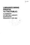 Tapa de Libraries bring Prestel to the public