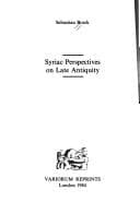 Tapa de Syriac perspectives on late antiquity