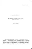 Tapa de The occupational adjustment of Indo-Chinese refugees in Australia