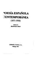 Tapa de Poesía española contemporánea (1871-1936)
