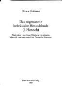 Tapa de Das sogenannte hebräische Henochbuch (3 Henoch)