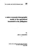 Tapa de A micro economic-demographic model of the agricultural household in the Philippines