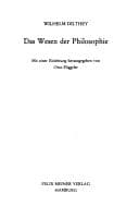 Tapa de Das Wesen der Philosophie